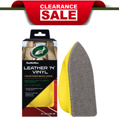 LIMITED SETS LEFT TURTLEWAX Leather & Vinyl Car Interior Micro-Scrub TWA172